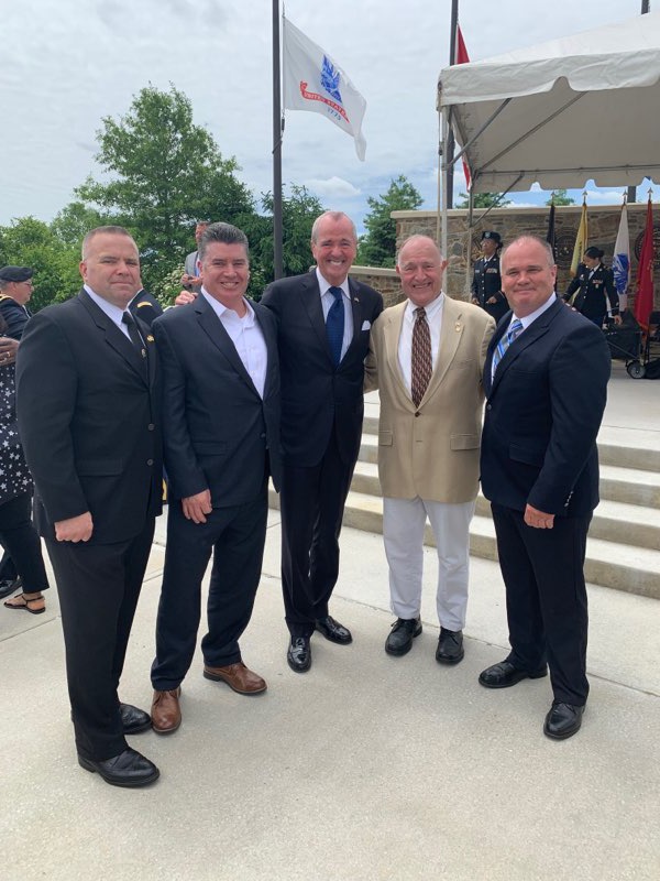 Governor Murphy with the Twp. Committee Memorial Day 2019