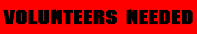 Volunteers Needed Banner