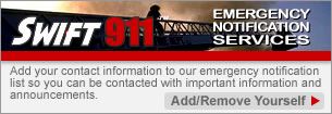 Sign up for Emergency Notificatiion System - Swift911